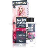 Delia Cosmetics Cameleo Neon Colors vymývajúca sa farba pre blond vlasy odtieň Pink  