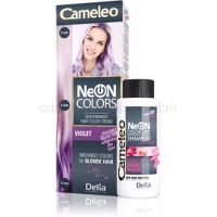 Delia Cosmetics Cameleo Neon Colors vymývajúca sa farba pre blond vlasy odtieň Violet  