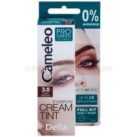Delia Cosmetics Cameleo Pro Green farba na obočie bez amoniaku odtieň 3.0 Dark Brown 15 ml