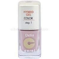 Delia Cosmetics Coral Nail Enamel Hybrid Gel gélový lak na nechty odtieň 04  11 ml