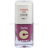 Delia Cosmetics Coral Nail Enamel Hybrid Gel gélový lak na nechty odtieň 05  11 ml