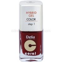 Delia Cosmetics Coral Nail Enamel Hybrid Gel gélový lak na nechty odtieň 06 11 ml