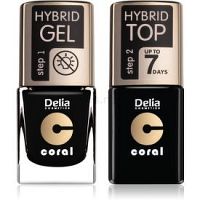 Delia Cosmetics Coral Nail Enamel Hybrid Gel kozmetická sada na nechty odstín 26  