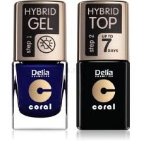 Delia Cosmetics Coral Nail Enamel Hybrid Gel kozmetická sada na nechty odstín 29  