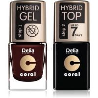 Delia Cosmetics Coral Nail Enamel Hybrid Gel výhodné balenie na nechty pre ženy odstín 11