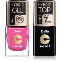 Delia Cosmetics Coral Nail Enamel Hybrid Gel výhodné balenie na nechty pre ženy odstín 22