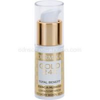 Dermika Gold 24k Total Benefit luxusný omladzujúci krém na očné okolie 15 ml