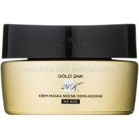 Dermika Gold 24k Total Benefit nočná krémová maska s regeneračným účinkom 50 ml