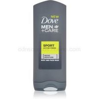 Dove Men+Care Active + Fresh sprchový gél na telo a tvár 400 ml