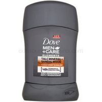 Dove Men+Care Elements tuhý antiperspitant 48h Talc Mineral + Sandalwood 50 ml