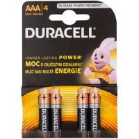Duracell 1,5 V Alkaline AAA mikrotužková batéria 4 ks 4 ks