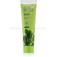 Ecodenta Green Brilliant Whitening bieliaca zubná pasta pre svieži dych Mint Oil + Sage Extract  100 ml