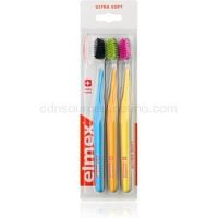 Elmex Swiss Made zubné kefky 3 ks ultra soft Blue + Orange + Yellow 3 ks