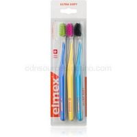 Elmex Swiss Made zubné kefky 3 ks ultra soft Blue + Yellow + Blue