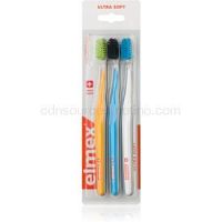 Elmex Swiss Made zubné kefky 3 ks ultra soft Orange + Blue + White