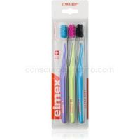 Elmex Swiss Made zubné kefky 3 ks ultra soft Purple + Green + Blue 3 ks