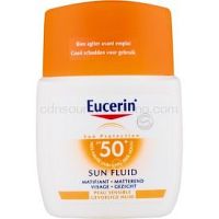 Eucerin Sun Sensitive Protect ochranný zmatňujúci fluid na tvár SPF 50+  50 ml