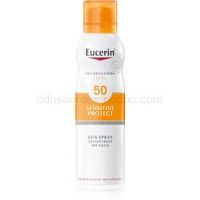 Eucerin Sun Sensitive Protect transparentná hmla na opaľovanie SPF 50 200 ml