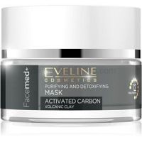 Eveline Cosmetics FaceMed+ čistiaca a detoxikačná maska s aktívnym uhlím 50 ml