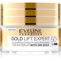 Eveline Cosmetics Gold Lift Expert denný a nočný krém proti vráskam 50+  50 ml