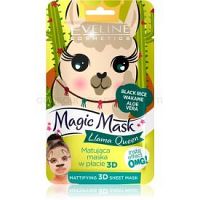 Eveline Cosmetics Magic Mask Lama Queen normalizujúca matujúca maska 3D