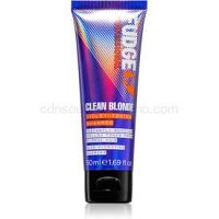 Fudge Care Clean Blonde fialový tónovací šampón pre blond vlasy 50 ml