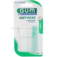 G.U.M Soft-Picks +Fluoride dentálne špáradlá regular  40 ks