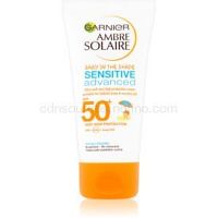 Garnier Ambre Solaire Sensitive Advanced opaľovací krém pre deti SPF 50+ 50 ml