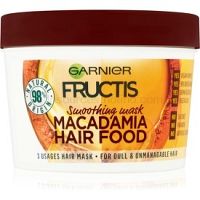 Garnier Fructis Macadamia Hair Food vyhladzujúca maska pre nepoddajné vlasy 390 ml