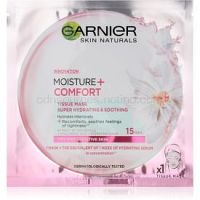 Garnier Skin Naturals Moisture+Comfort super hydratačná upokojujúca textilná maska pre suchú až citlivú pleť 32 g