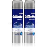 Gillette Series Pure & Sensitive gél na holenie pre mužov 2 x 200 ml