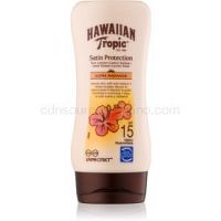 Hawaiian Tropic Satin Protection vodeodolné mlieko na opaľovanie SPF 15 180 ml
