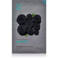 Holika Holika Pure Essence Charcoal čistiaca plátienková maska s aktívnym uhlím 23 ml