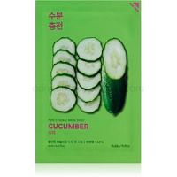 Holika Holika Pure Essence Cucumber plátenná maska s upokojujúcim účinkom pre citlivú pleť so sklonom k začervenaniu 20 ml