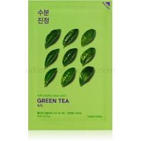 Holika Holika Pure Essence Green Tea ošetrujúca plátienková maska pre citlivú pleť so začervenaním 20 ml