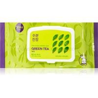 Holika Holika Pure Essence Mask Sheet Green Tea osviežujúca ranná maska s výťažkom zeleného čaju 30 ks