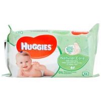 Huggies Natural Care čistiace utierky s aloe vera 56 ks