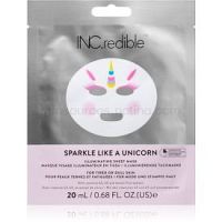 INC.redible Sparkle Like a Unicorn rozjasňujúca maska pre unavenú pleť 20 ml