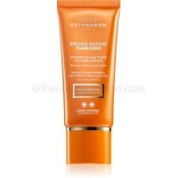 Institut Esthederm Bronz Repair Sunkissed Protective Anti-Wrinkle And Firming Tinted Face Care tónovací krém na opaľovanie proti vráskam so strednou UV ochranou Golden Natural Tan 50 ml