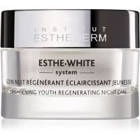 Institut Esthederm Esthe White Brightening Youth Regenerating Night Care nočný bieliaci krém s regeneračným účinkom 50 ml