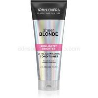 John Frieda Sheer Blonde Brilliantly Brighter kondicionér pre oživenie blond farby vlasov s perleťovým leskom 250 ml
