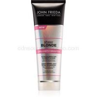 John Frieda Sheer Blonde Brilliantly Brighter kondicionér pre oživenie blond farby vlasov s perleťovým leskom  250 ml