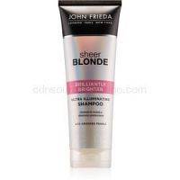 John Frieda Sheer Blonde Brilliantly Brighter šampón pre ochranu farby blond vlasov s perleťovým leskom  250 ml