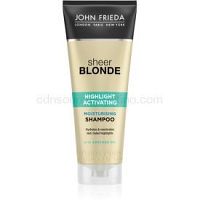 John Frieda Sheer Blonde Highlight Activating hydratačný šampón pre blond vlasy 250 ml