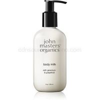 John Masters Organics Geranium & Grapefruit upokojujúce telové mlieko 236 ml