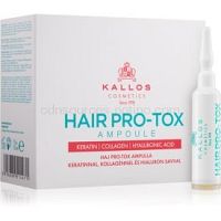 Kallos KJMN ampulky pre poškodené vlasy s keratinem, kolagenem a kyselinou hyaluronovou 10x10 ml