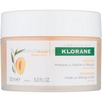 Klorane Mango vyživujúca maska pre suché a poškodené vlasy 150 ml