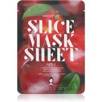 KOCOSTAR Slice Mask Sheet Apple plátenná maska pre rozjasnenie a vitalitu pleti  20 ml