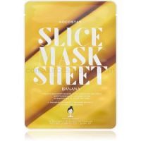 KOCOSTAR Slice Mask Sheet Banana vyživujúca plátienková maska pre žiarivý vzhľad pleti 20 ml