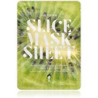 KOCOSTAR Slice Mask Sheet Kiwi rozjasňujúca plátienková maska s vitamínom C  20 ml